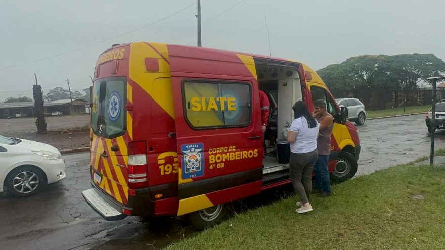 Ciclista fica ferido em acidente no Pioneiros Catarinenses