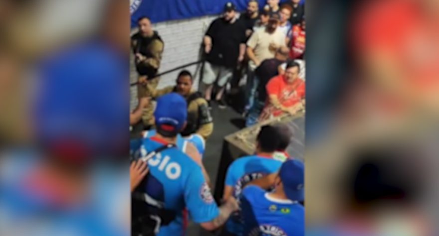 Internauta registra confusão entre torcedores e Polícia Militar em Cascavel