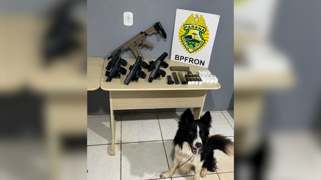 Mulher é presa em flagrante pelo BPFRON transportando seis armas de fogo