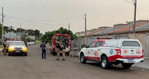 Imagem referente a Confronto armado em garagem de veículos termina com assaltante baleado em Foz do Iguaçu