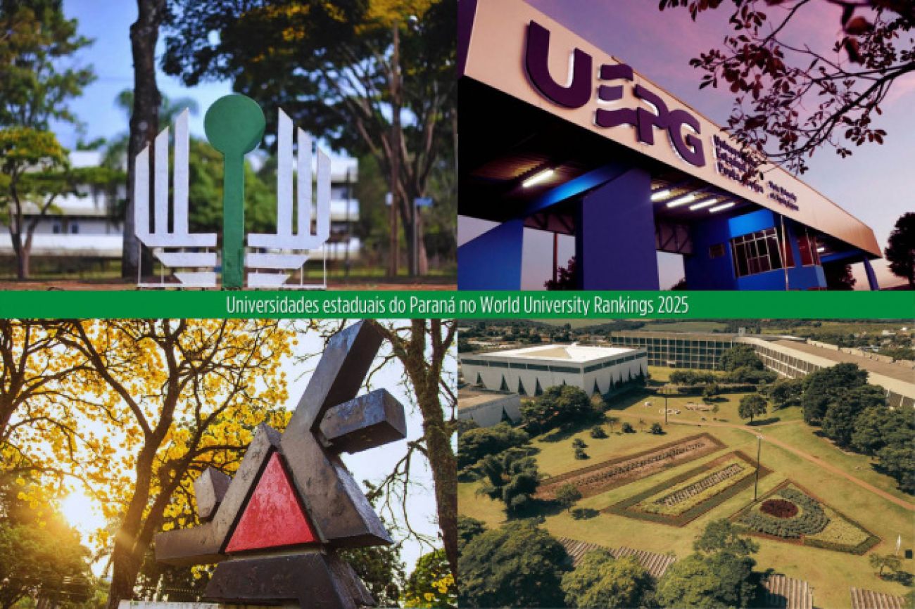 Universidades estaduais do Paraná saltam de posição em ranking internacional Imagem referente a Universidades estaduais do Paraná saltam de posição em ranking internacional