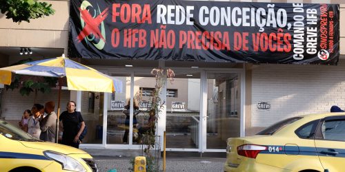 Imagem referente a Manifestação impede entrada de nova gestão no Hospital de Bonsucesso