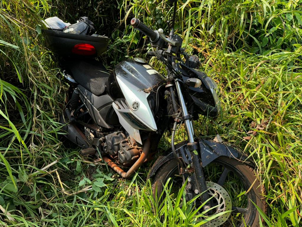 Acidente entre Nova Santa Rosa e Marechal resulta em motociclista ferida