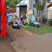 Imagem referente a Homem sofre queda e fica ferido no Centro de Cascavel