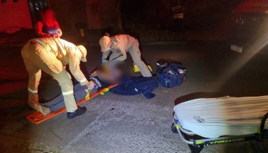 Imagem referente a Motociclista fica ferido em acidente no Bairro Universitário