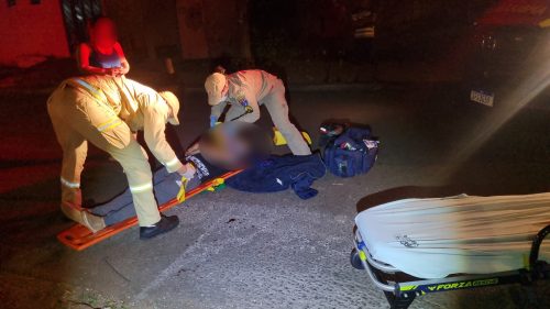 Imagem referente a Motociclista fica ferido em acidente no Bairro Universitário