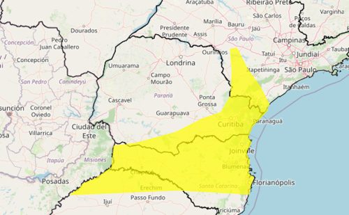 Imagem referente a Atenção: há risco de tempestade nos três estados do Sul nesta sexta-feira