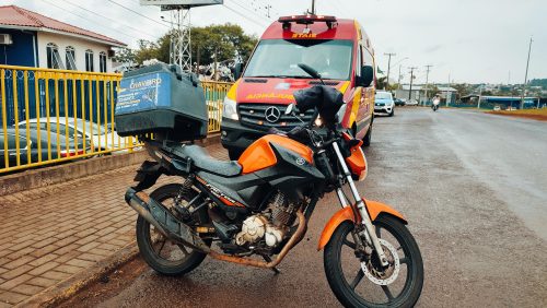 Imagem referente a Motociclista fica ferido em acidente às margens da BR-277, em Cascavel