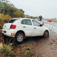 Imagem referente a Saída de pista é registrada entre Cascavel e Sede Alvorada