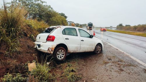 Imagem referente a Saída de pista é registrada entre Cascavel e Sede Alvorada