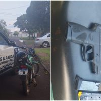 Imagem referente a Homem é preso com moto furtada e arma de fogo no Cascavel Velho