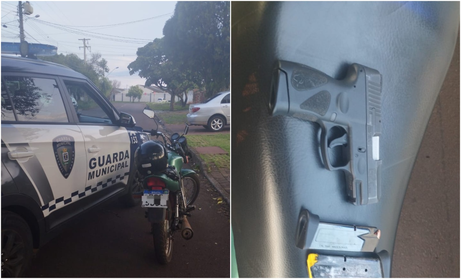 Imagem referente a Homem é preso com moto furtada e arma de fogo no Cascavel Velho