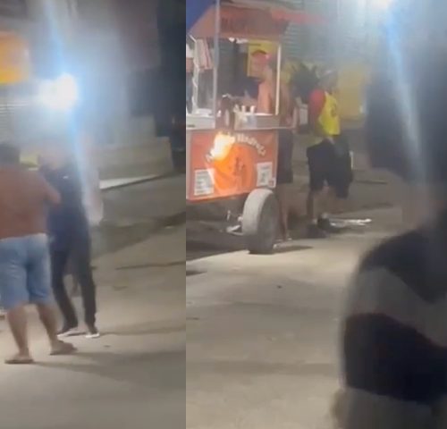 Imagem referente a Peso Pesado: homem sem cueca desafia e derruba oponente; veja vídeo