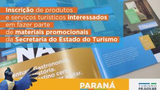 Turismo abre edital de seleção de produtos e serviços para materiais promocionais