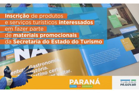 Imagem referente a Turismo abre edital de seleção de produtos e serviços para materiais promocionais