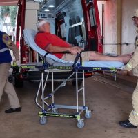 Imagem referente a Idoso bate a cabeça ao cair de escada no bairro Alto Alegre