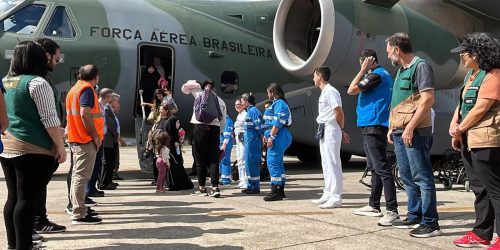 Imagem referente a Sétimo voo da FAB com 82 repatriados do Líbano chega a São Paulo