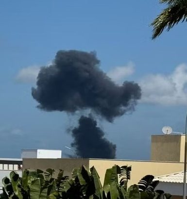 Imagem referente a Caça F-5 da Força Aérea Brasileira cai em Natal