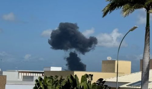 Imagem referente a Caça F-5 da Força Aérea Brasileira cai em Natal