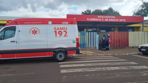 Imagem referente a Criança é socorrida pelo Samu na Escola Florêncio de Araújo Neto