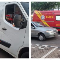 Imagem referente a Condutora de moto fica ferida em acidente na Avenida Brasil