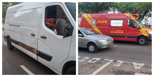 Imagem referente a Condutora de moto fica ferida em acidente na Avenida Brasil