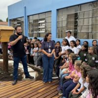 Imagem referente a Sustentabilidade: Sanepar inaugura Jardim de Água e Mel em Piraí do Sul