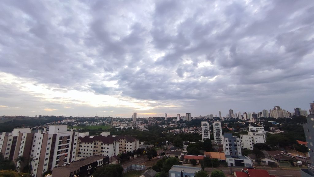 Instabilidade climática aumenta chances de chuva nesta quarta-feira em Cascavel