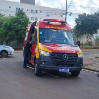 Imagem referente a Motociclista sofre ferimentos graves em acidente na Rua Belém