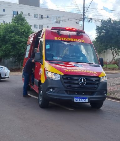 Imagem referente a Motociclista sofre ferimentos graves em acidente na Rua Belém