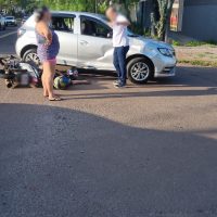 Imagem referente a Motociclista fica ferido em mais um acidente na Rua Nereu Ramos