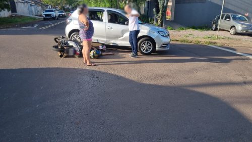 Imagem referente a Motociclista fica ferido em mais um acidente na Rua Nereu Ramos