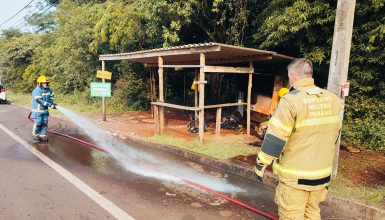 Imagem referente a Barraquinha de caldo de cana é incendiada na Avenida das Torres