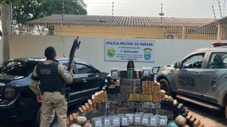 PMPR apreende mais de meia tonelada de maconha em abordagem a veículo