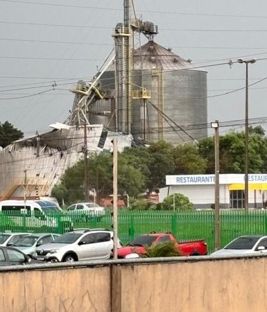 Imagem referente a Cascavel enfrenta tarde de destruição com ventos de 67,7 km/h