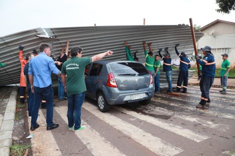 Imagem referente a Temporal em Cascavel: Prefeitura e Defesa Civil unem forças para minimizar danos