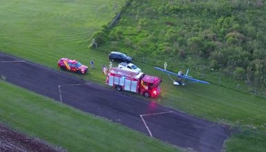 Imagem referente a Pouso forçado de ultraleve mobiliza Bombeiros em Cascavel