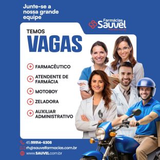 Imagem referente a Farmácias Sauvel de Cascavel abre vagas e busca novos talentos