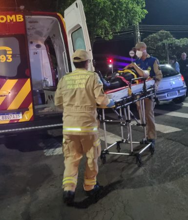 Imagem referente a Colisão entre Celta e Etios deixa jovem ferida no Centro de Cascavel