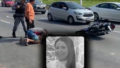 Imagem referente a Cenas de desespero: irmão chora ao lado do corpo da irmã após acidente fatal