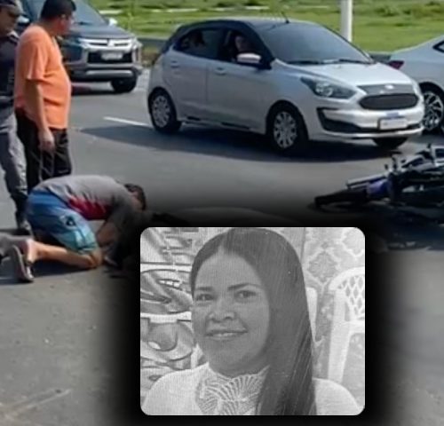 Imagem referente a Cenas de desespero: irmão chora ao lado do corpo da irmã após acidente fatal