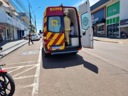 Imagem referente a Homem é socorrido após sofrer queda na Rua São Paulo