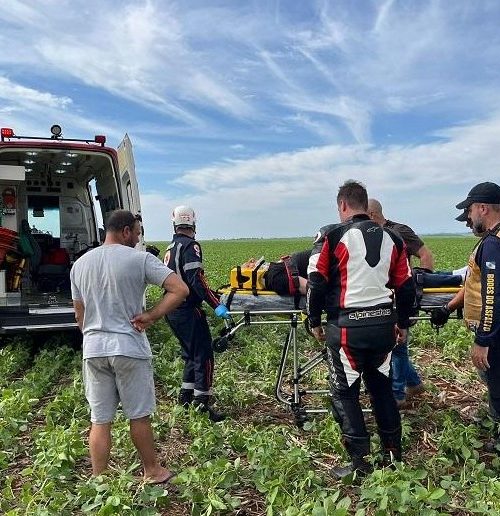 Imagem referente a Cascavelense sofre grave acidente com Ducati na PR-182 em Maripá