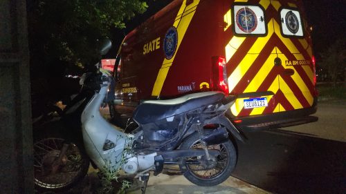 Imagem referente a Motociclista é socorrido pelo Siate após acidente no bairro Floresta