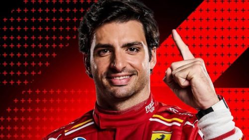 Sainz bate Verstappen Ferrari larga na frente no GP do México de Fórmula 1 Imagem referente a Sainz bate Verstappen Ferrari larga na frente no GP do México de Fórmula 1