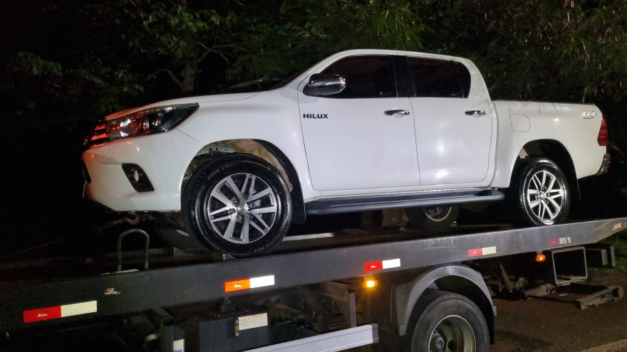 Hilux furtada no Centro é localizada pela Guarda Municipal no Bairro Cancelli