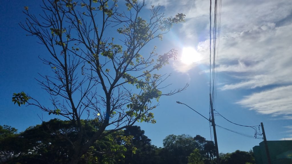 Previsão aponta tempo estável para este domingo (27) em Cascavel