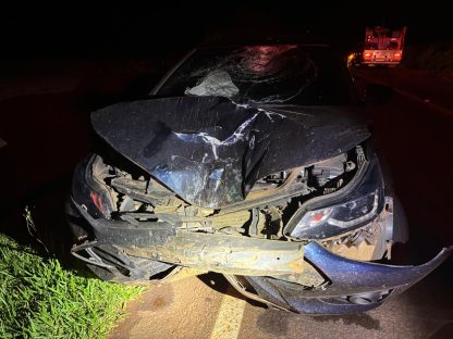 Imagem referente a Colisão traseira entre Três Barras do Paraná e Quedas do Iguaçu termina com rapaz de 26 anos em óbito