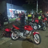 Imagem referente a Motoboys fazem manifestação em frente à lanchonete no Centro de Cascavel