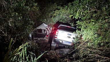 Imagem referente a Casal morre e três ficam feridos em acidente grave na PR-182